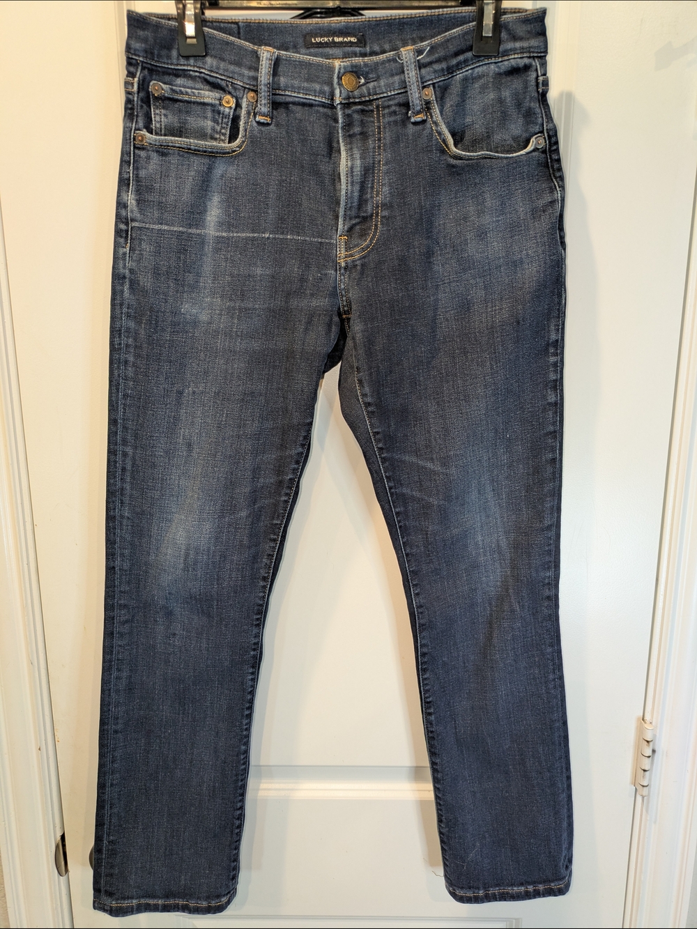 Lucky Brand 29x30 Slim Straight Jeans Medium Wash Denim Mens 29 30
